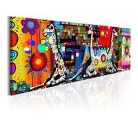 Tableau Imprimé "Colourful Savannah" 40 x 120 cm Multicolore G