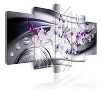 Tableau Imprimé "Coolness of Orchid" 50 x 100 cm Multicolore G