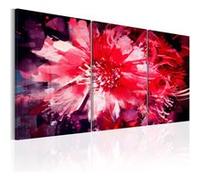 Tableau Imprimé "Crimson Flowers" 30 x 60 cm Multicolore G