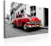 Tableau - Cuban Classic Car (Red) - 90x60 (2689)