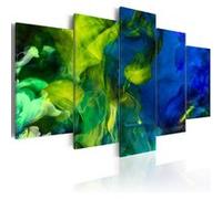Tableau Dance of Green Flames-Taille L 100 x H 50 cm Imprimé
