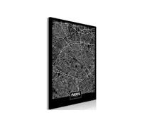 Tableau Artgeist Tableau - Dark Map of Paris (1 Part) Vertical - 80x120 (2867)