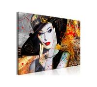 Tableau Imprimé "Elegant Lady Wide" 80 x 120 cm Multicolore G