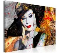 Tableau Imprimé "Elegant Lady Wide" 80 x 120 cm Multicolore G
