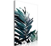 Tableau Imprimé "Emerald Leaves Wide" 60 x 90 cm