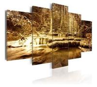 Tableau Imprimé "En Plein Air Cascade" 100 x 200 cm Multicolore G