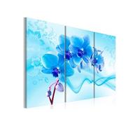 Tableau Imprimé "Ethereal Orchid Blue" 40 x 60 cm