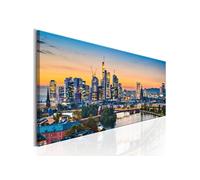 Tableau Imprimé "Evening in Frankfurt" 50 x 150 cm