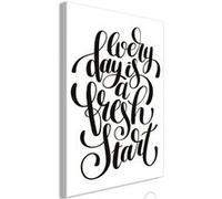 Tableau Imprimé "Every Day is a Fresh Start" 60 x 90 cm