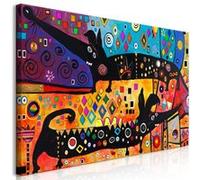 Tableau Imprimé "Extravagant Dogs Wide" 60 x 120 cm Multicolore G