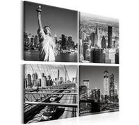 Tableau Imprimé "Faces of New York" 40 x 40 cm Multicolore G