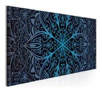 Tableau Imprimé "Feathers Blue Narrow" 45 x 135 cm Multicolore G