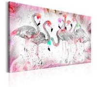 Tableau Imprimé "Flamingoes Family" 60 x 90 cm Multicolore G
