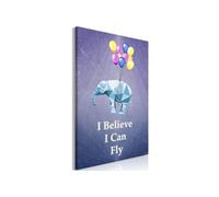 Tableau Imprimé "Flying Elephant" 80 x 120 cm