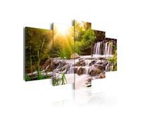Tableau Imprimé "Forest Waterfall" 100 x 200 cm