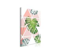 Tableau Imprimé "Geometric Monstera" 40 x 60 cm