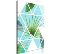 Tableau Imprimé "Geometric Palm" 60 x 90 cm Multicolore G