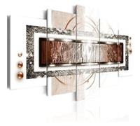 Tableau Imprimé "Golden Blizzard" 50 x 100 cm Multicolore G