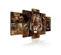 Tableau Imprimé "Golden Jungle" 100 x 200 cm