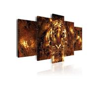 Tableau Imprimé "Golden Tiger" 100 x 200 cm