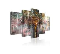 Tableau Imprimé "Golden Tree II" 50 x 100 cm Multicolore G