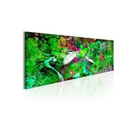 Tableau Imprimé "Green Fantasy" 50 x 150 cm