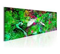 Tableau Imprimé "Green Fantasy" 50 x 150 cm Multicolore G