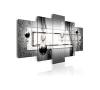 Tableau Imprimé "Grey Symmetry" 50 x 100 cm