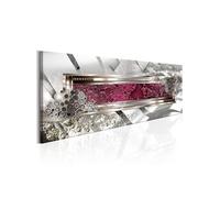 Tableau Imprimé "Hidden Pink" 40 x 120 cm