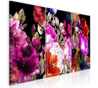 Tableau Imprimé "Holiday Bouquet 3 Panneaux" 60x120cm Multicolore G