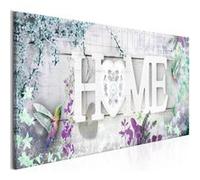 Tableau Imprimé "Home & Hummingbirds Green Narrow" 50 x 150 cm Multicolore G