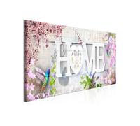 Tableau Imprimé "Home & Hummingbirds Pink Narrow" 40 x 120 cm Multicolore G