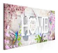 Tableau Imprimé "Home & Hummingbirds Pink Narrow" 50 x 150 cm Multicolore G