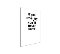 Tableau - If You Never Try You'll Never Know (1 Part) Vertical - 80x120 Artgeist (5163)