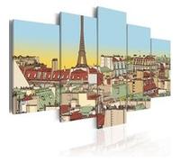 Tableau Imprimé "Image Idyllique de Paris" 100 x 200 cm