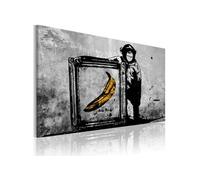 Tableau - Inspired by Banksy - black and white - 90x60 Artgeist (5278)