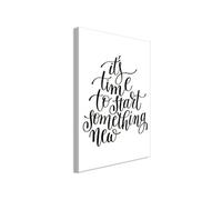 Tableau Imprimé "It's Time To Start Something New" 60 x 90 cm Multicolore G