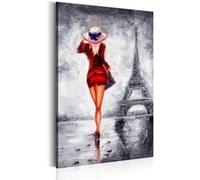 Tableau Imprimé "Lady in Paris" 60 x 90 cm Multicolore G