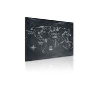 Tableau Imprimé "Leçon de Géographie en Français" 80 x 120 cm