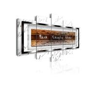 Tableau Imprimé "Live Laugh Love White" 100 x 200 cm Multicolore G