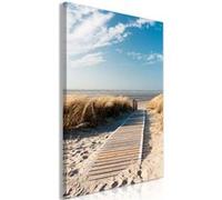 Tableau Imprimé "Lonely Beach" 60 x 90 cm Multicolore G