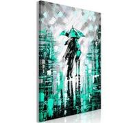 Tableau Imprimé "Lovers in Colour Green" 80 x 120 cm Multicolore G