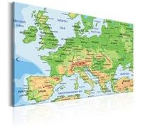 Tableau Imprimé "Map of Europe" 80 x 120 cm Multicolore G