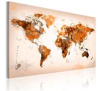 Tableau Non renseigné Tableau Map of the World Desert storm-Taille L 60 x H 40 cm