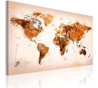 Tableau Imprimé "Map of the World Desert Storm" 60 x 90 cm Multicolore G