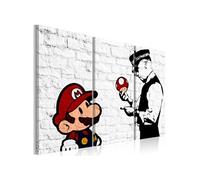 Tableau Mario Bros (Banksy)-Taille L 90 x H 60 cm
