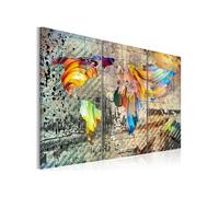 Tableau Imprimé "Monde Plein de Couleurs" 40 x 60 cm