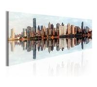 Tableau Imprimé "Morning Manhattan" 40 x 120 cm Multicolore G