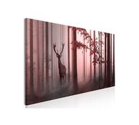 Tableau Imprimé "Morning Narrow Pink" 45 x 135 cm