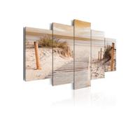 Tableau Morning on the beach sepia-Taille L 100 x H 50 cm Imprimé